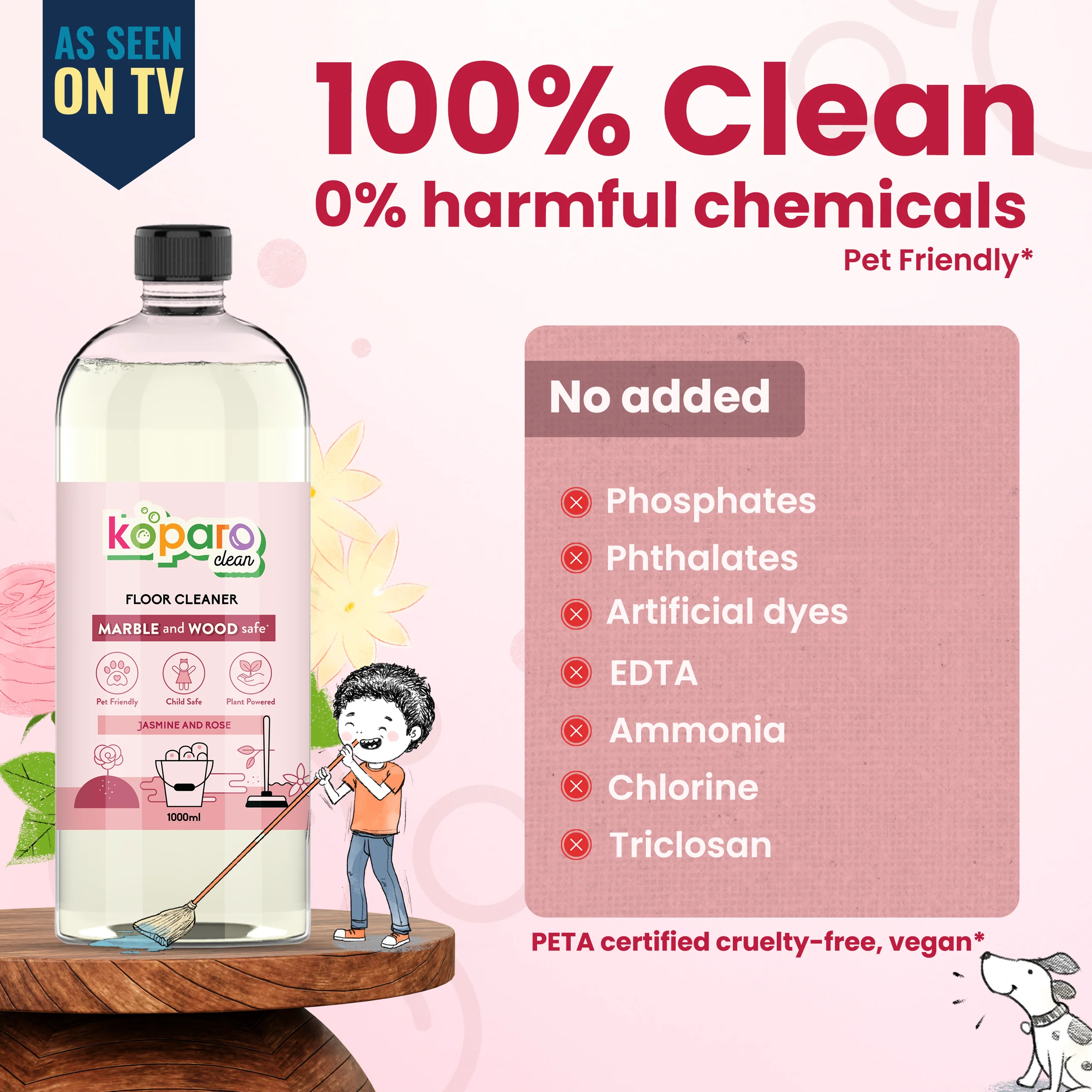 Bathroom Kit - Floor Cleaner - 1L, Toilet Cleaner 800ml, Hand Wash - 500ml - Image 13