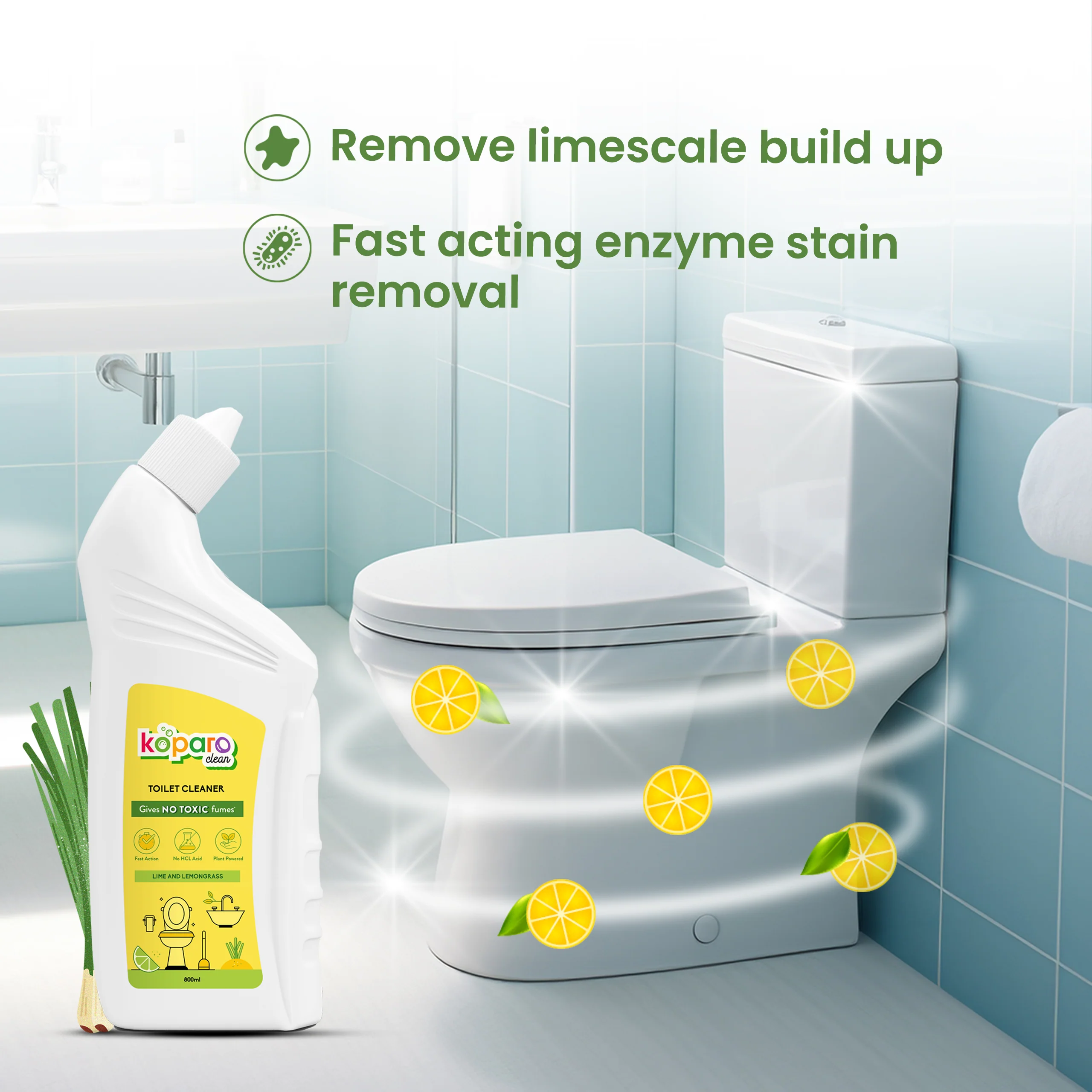 Bathroom Kit - Floor Cleaner - 1L, Toilet Cleaner 800ml, Hand Wash - 500ml - Image 7