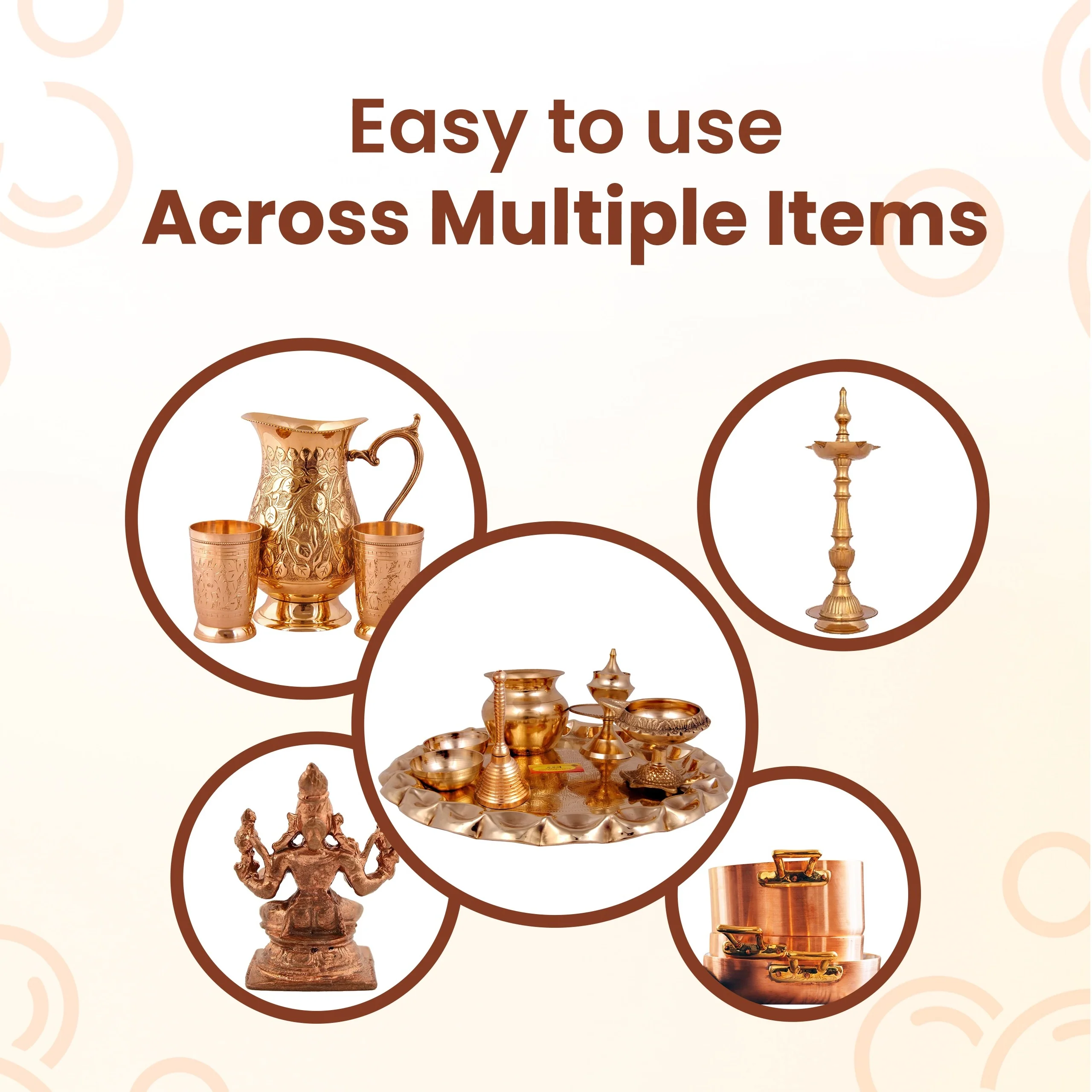 Brass & Copper Cleaner – Tarnish Remover & Metal Polish for Brass and Pital Items - Image 4