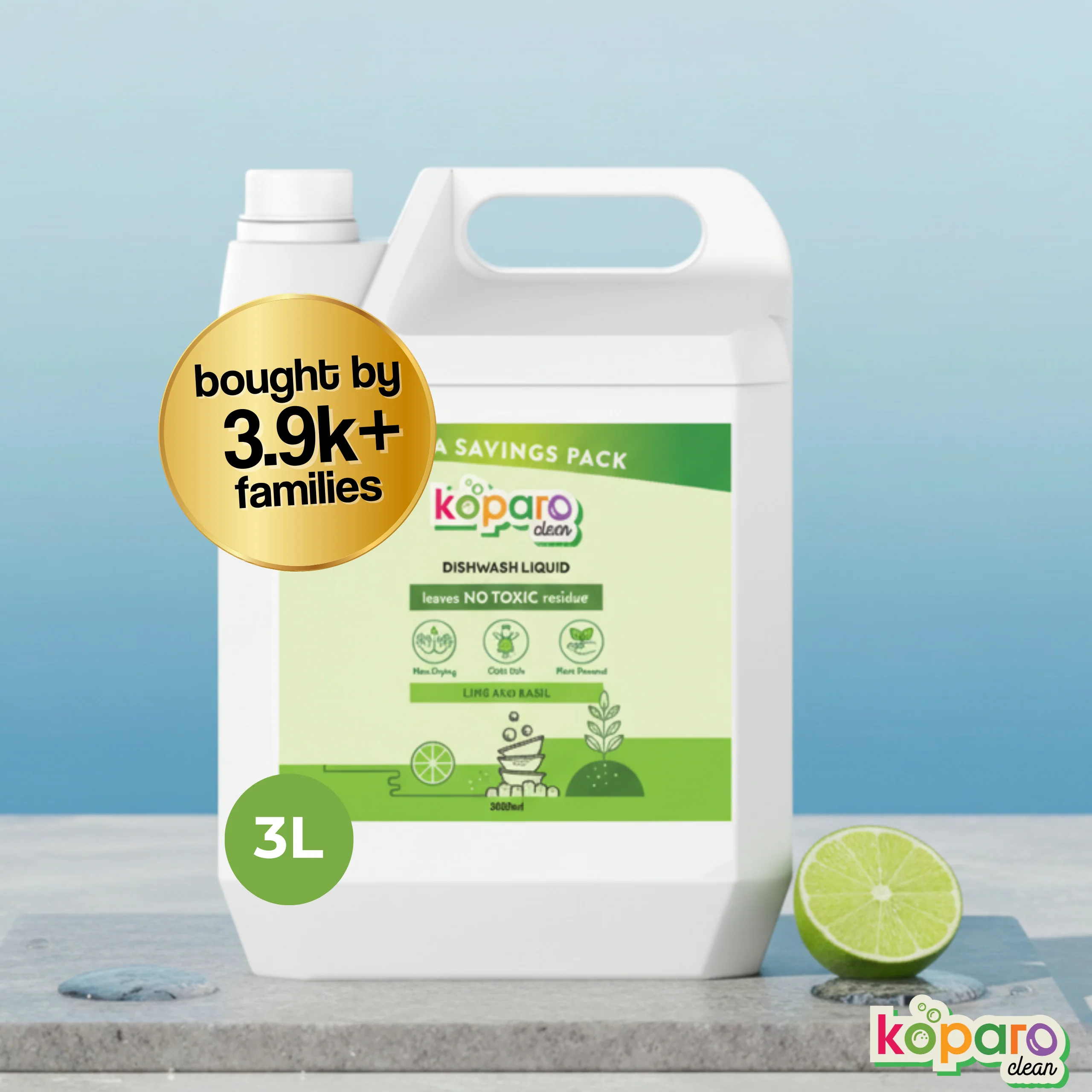 Natural Dishwashing Liquid – Lime - Image 10