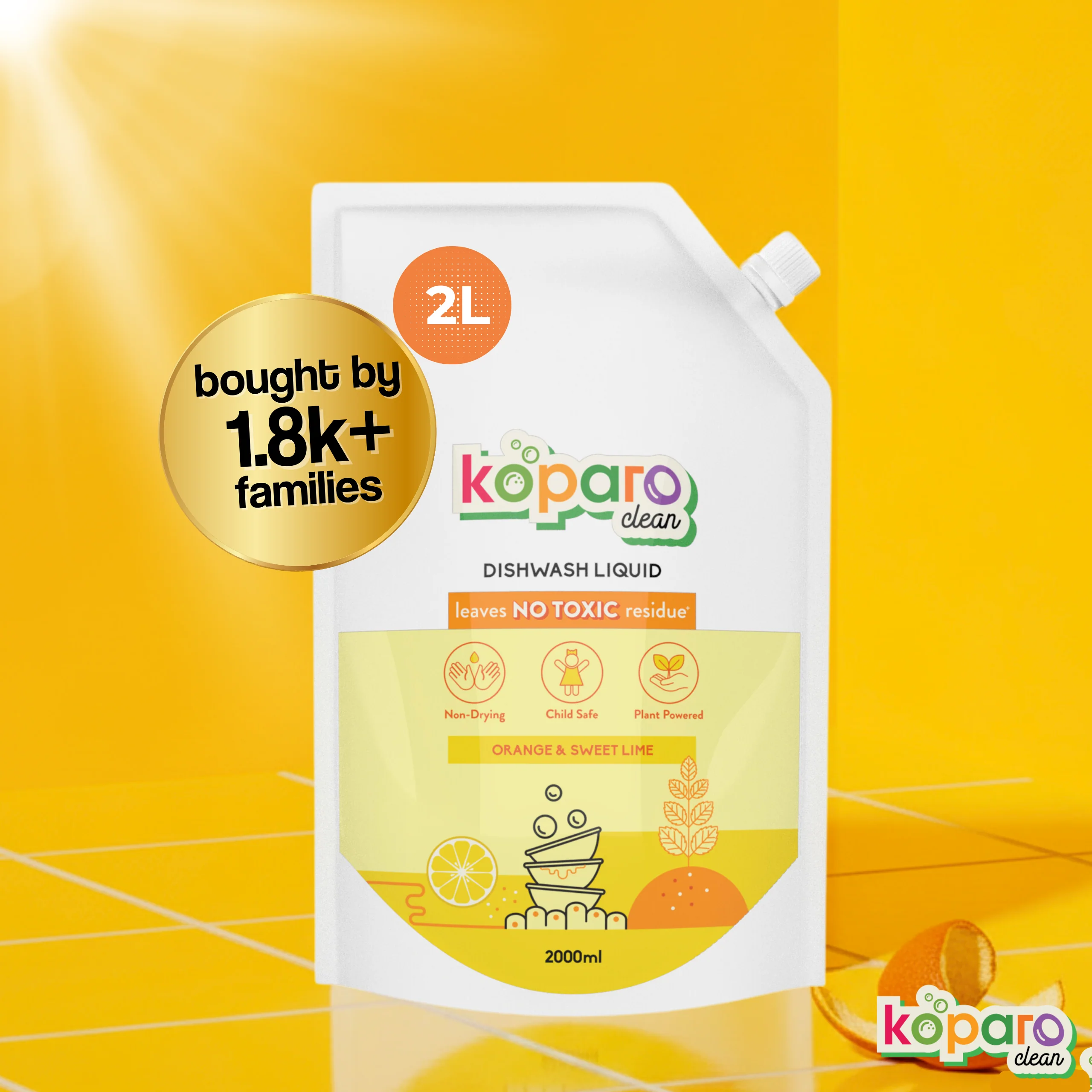 Natural Dishwashing Liquid – Orange & Sweet Lime - Image 10