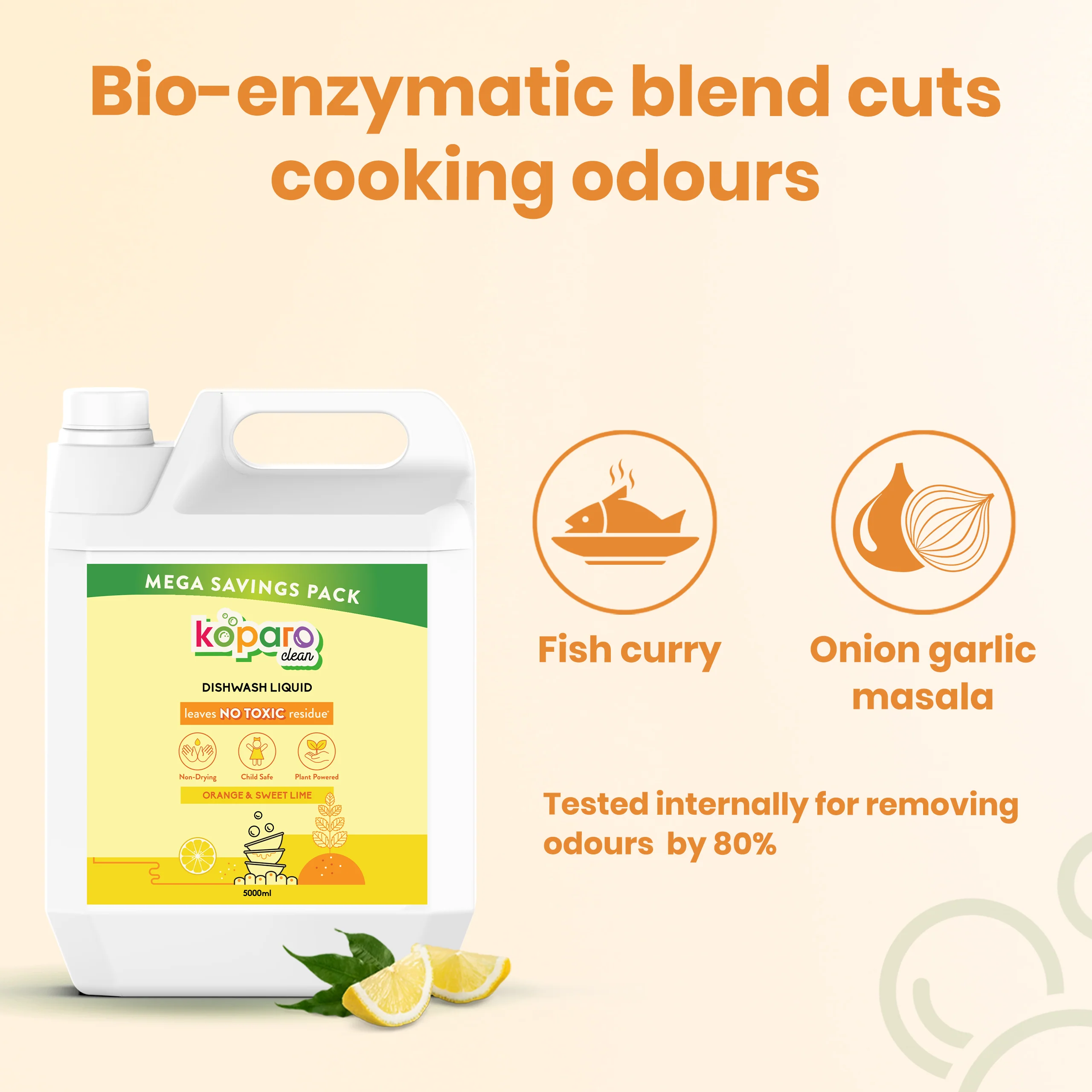 Natural Dishwashing Liquid – Orange & Sweet Lime - Image 6