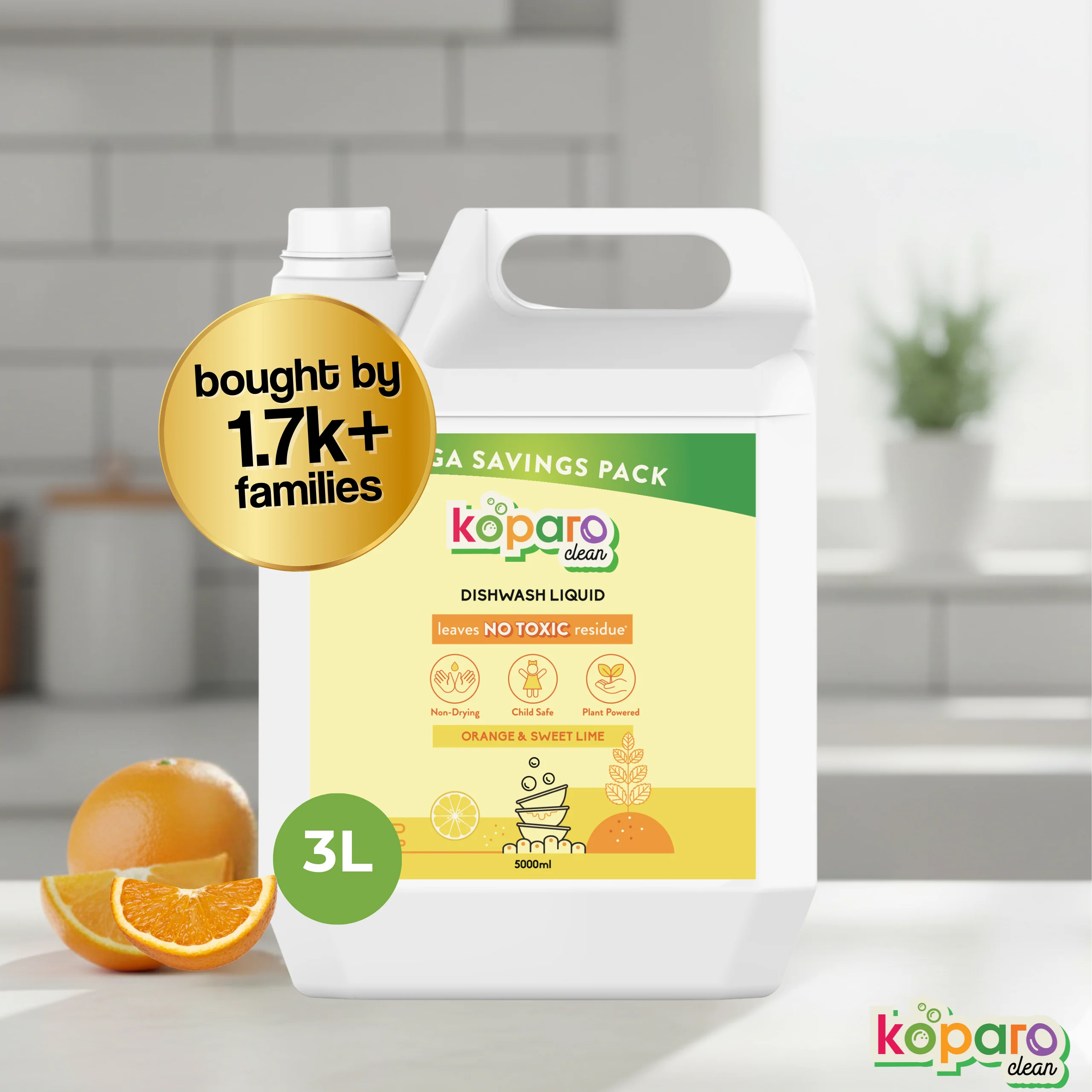 Natural Dishwashing Liquid – Orange & Sweet Lime - Image 9