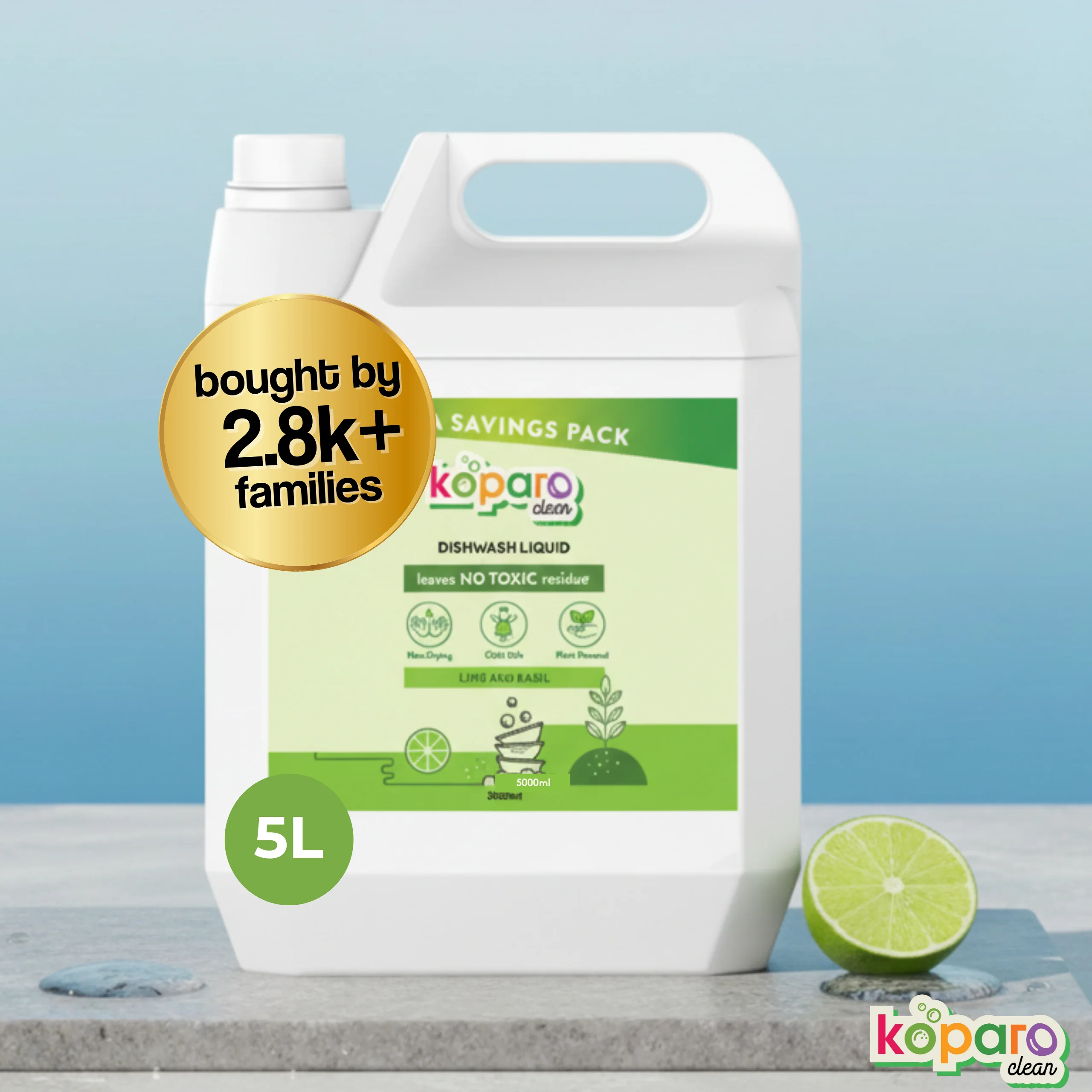 Natural Dishwashing Liquid – Lime - Image 12