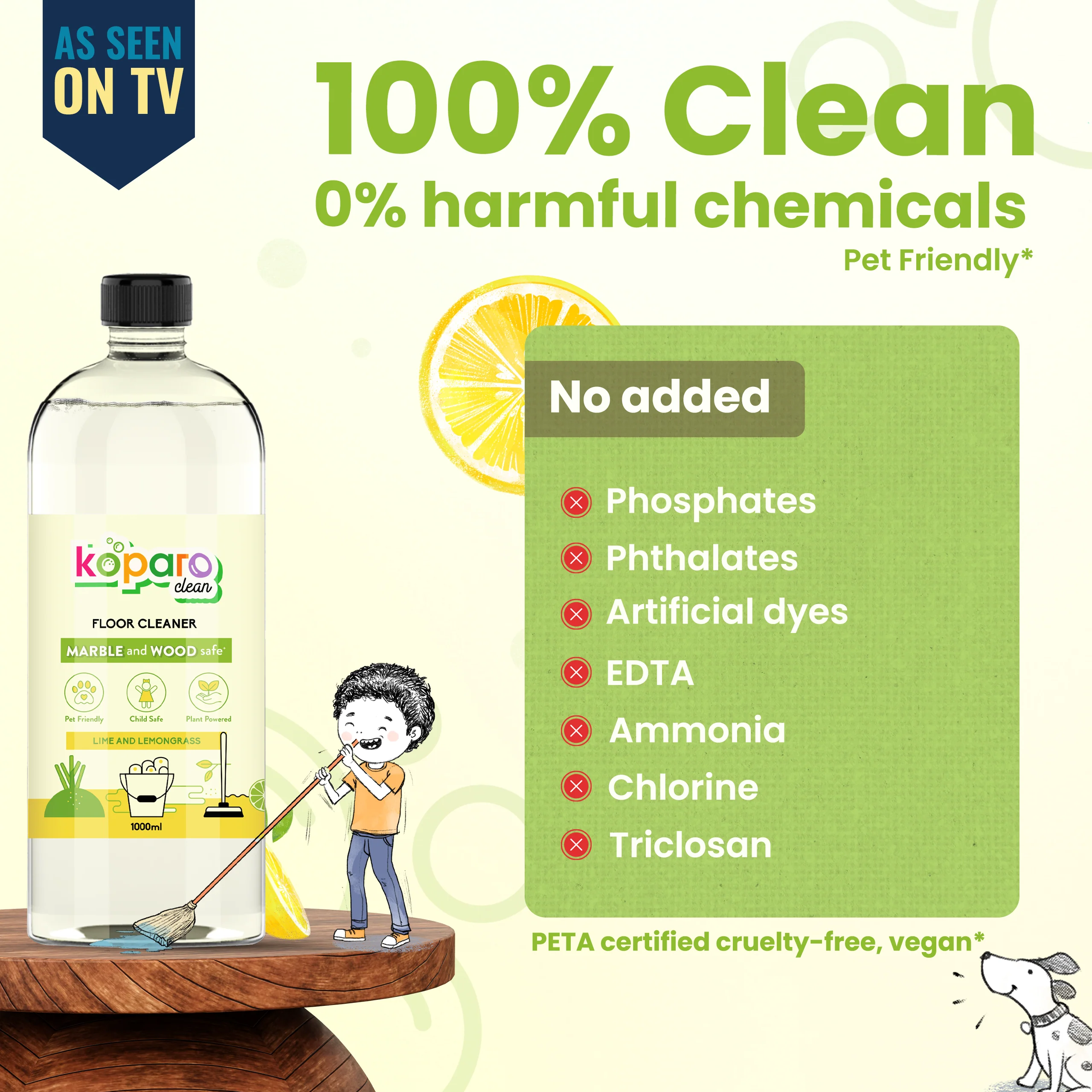Floor Cleaner – Lime, Non-toxic & Pet-Safe - Image 3