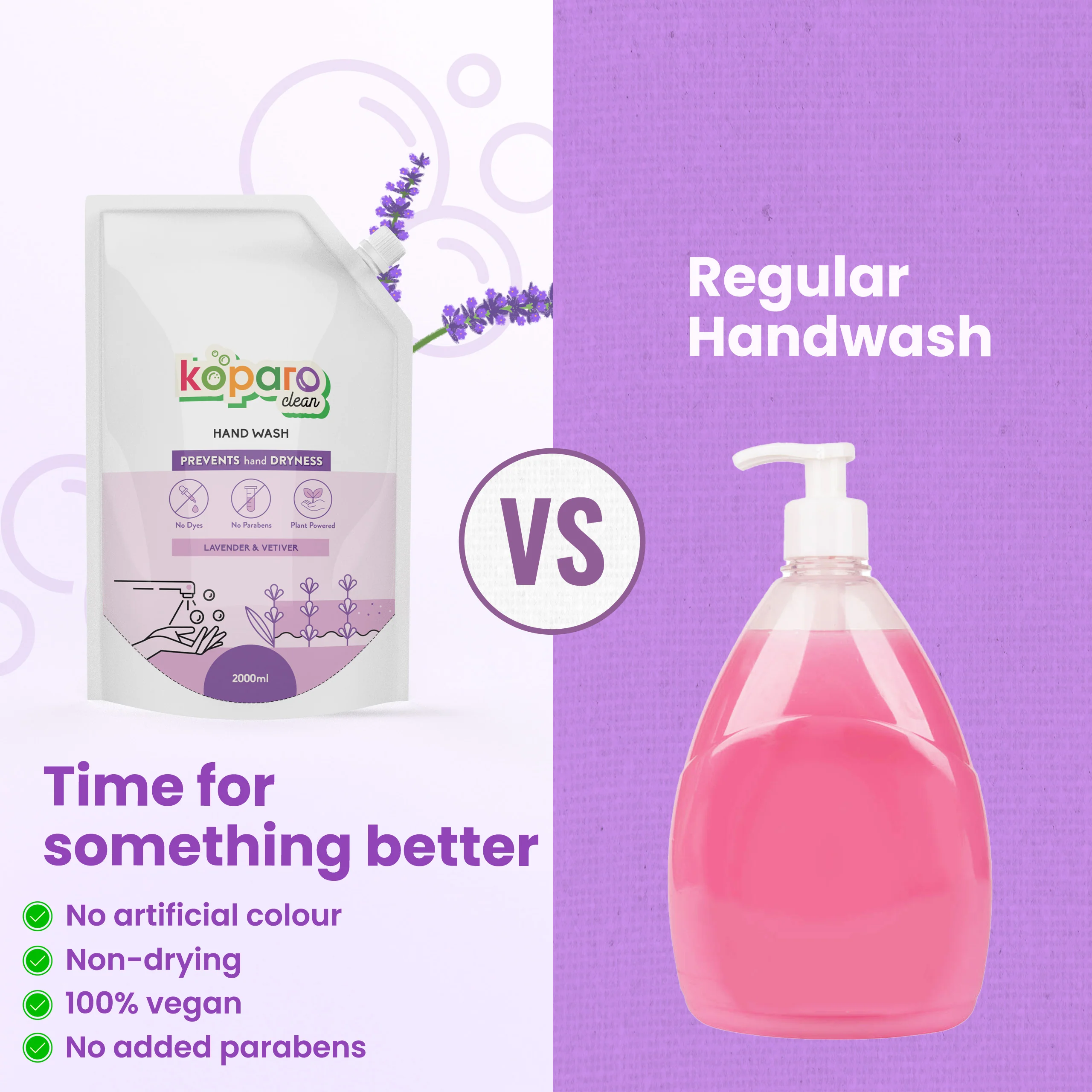 Hand Wash – Natural & Skin-Friendly - Lavender - Image 3