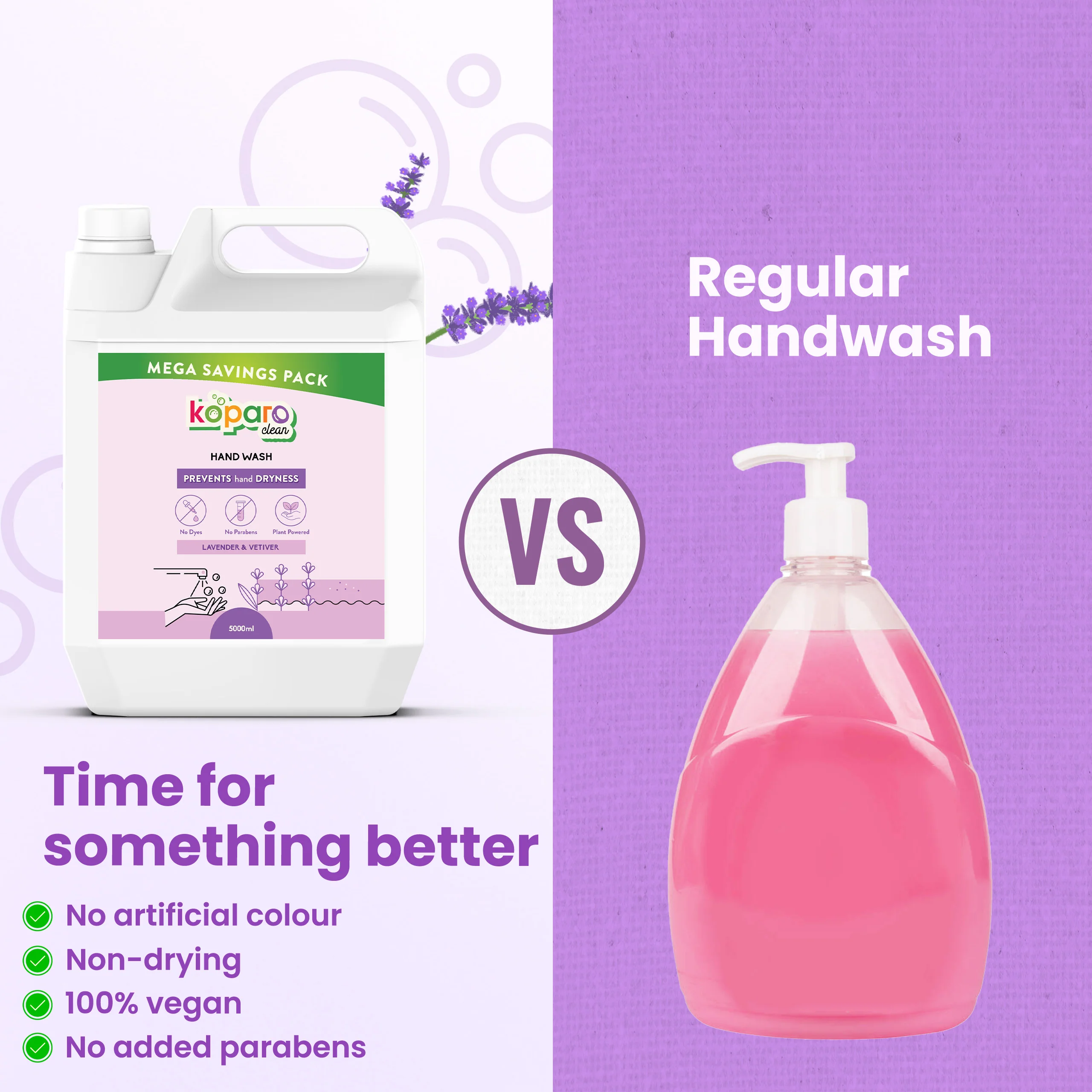 Hand Wash – Natural & Skin-Friendly - Lavender - Image 3