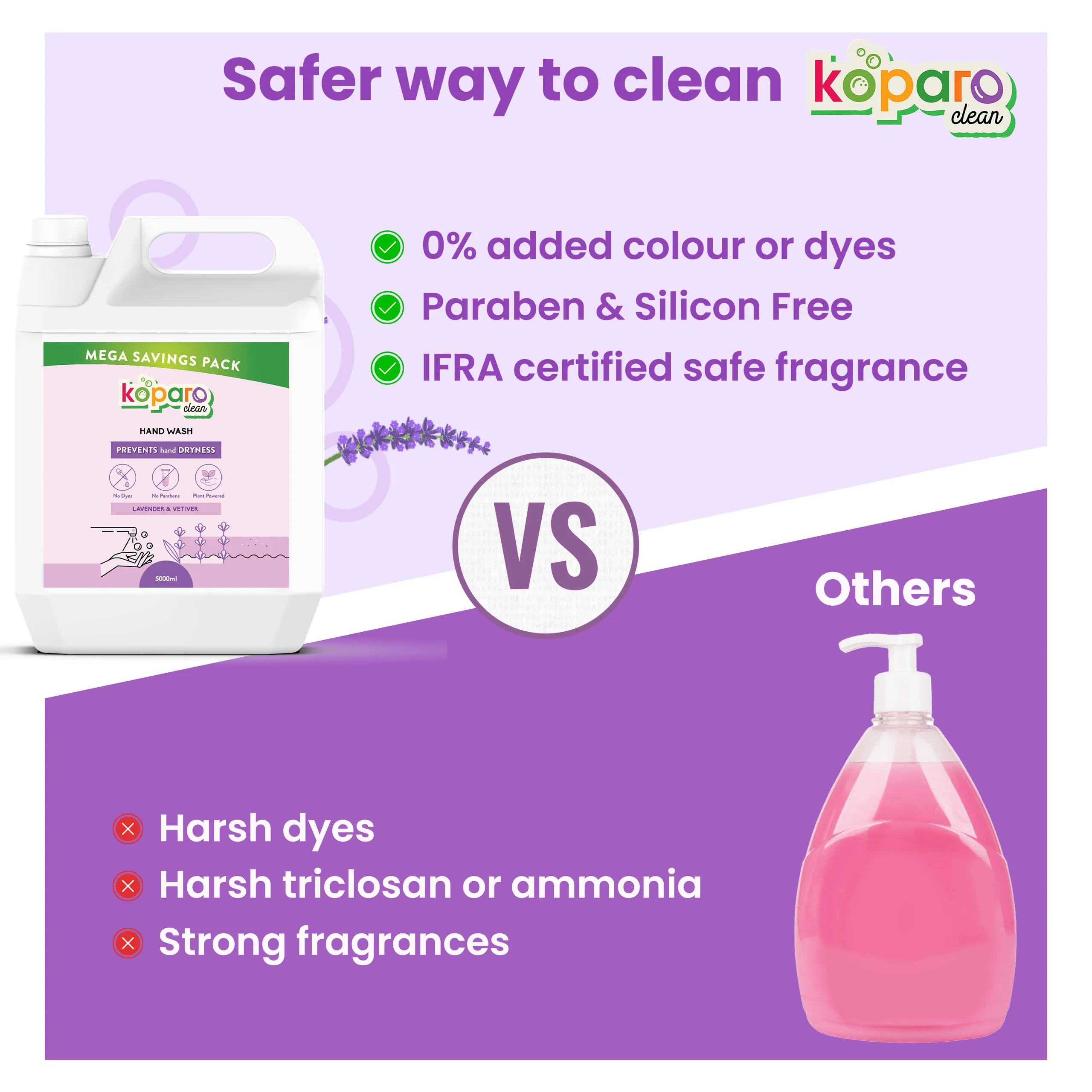 Hand Wash – Natural & Skin-Friendly - Lavender - Image 4