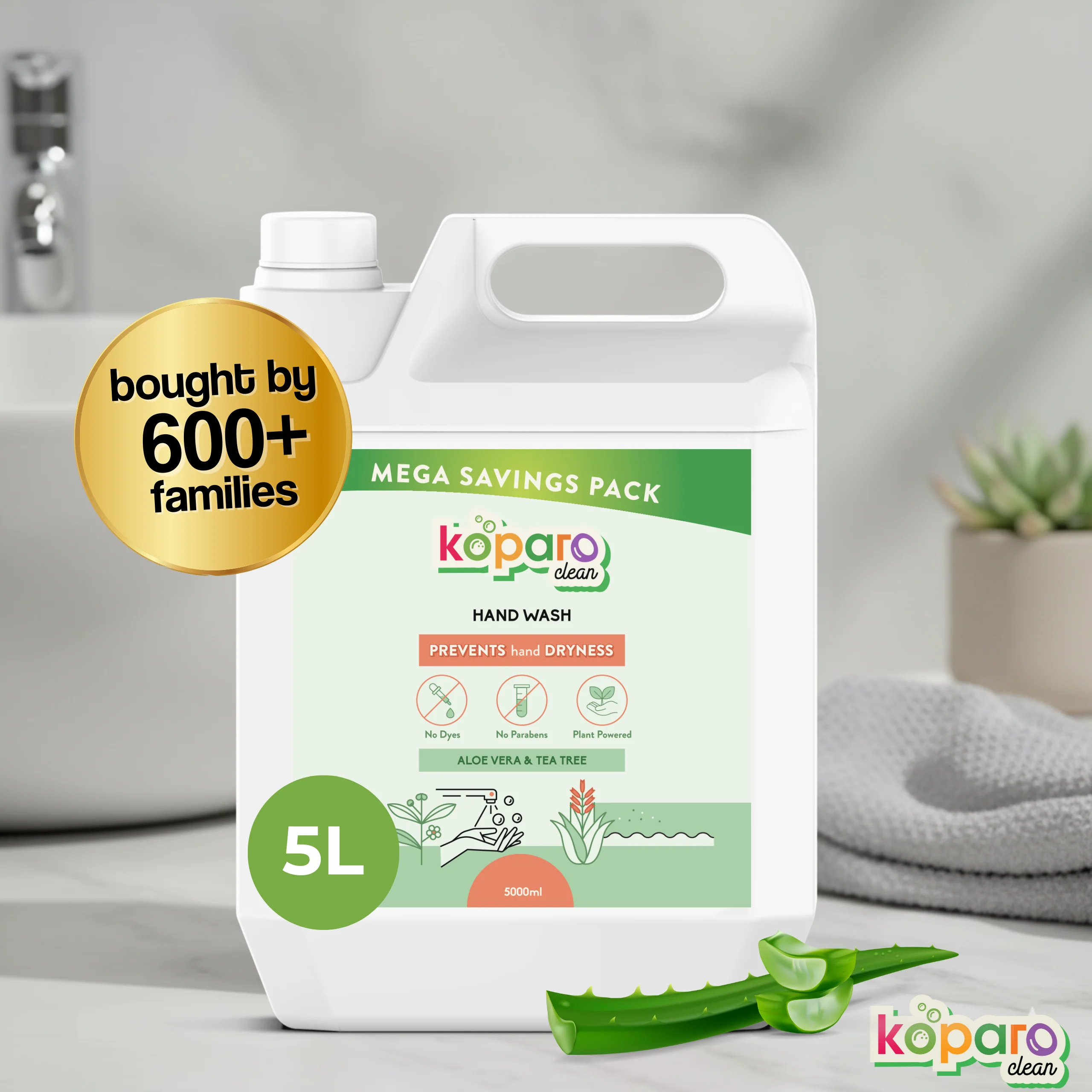 Hand Wash – Natural & Skin-Friendly - Aloe & Green Tea - Image 9