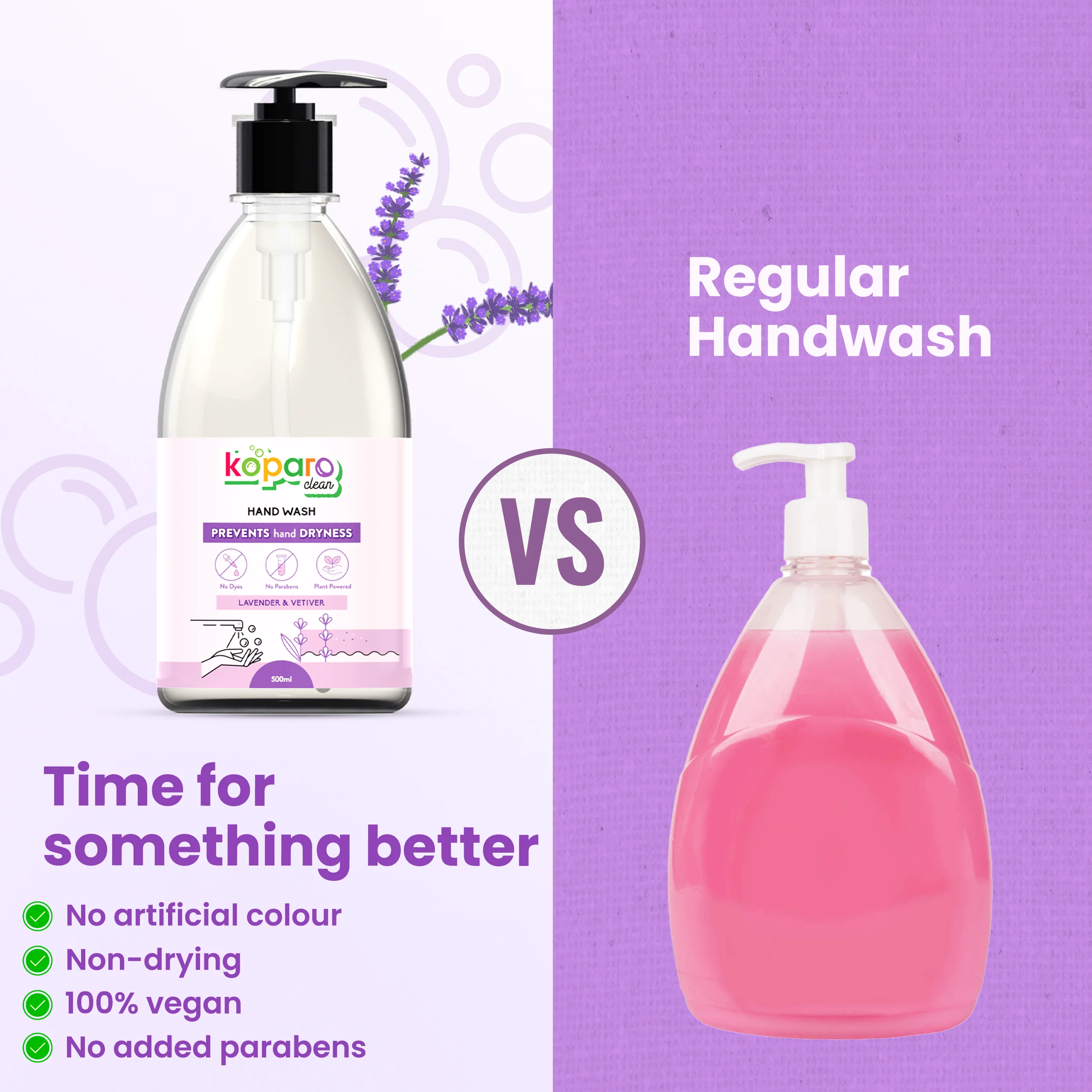 Hand Wash – Natural & Skin-Friendly – Lavender - Image 3