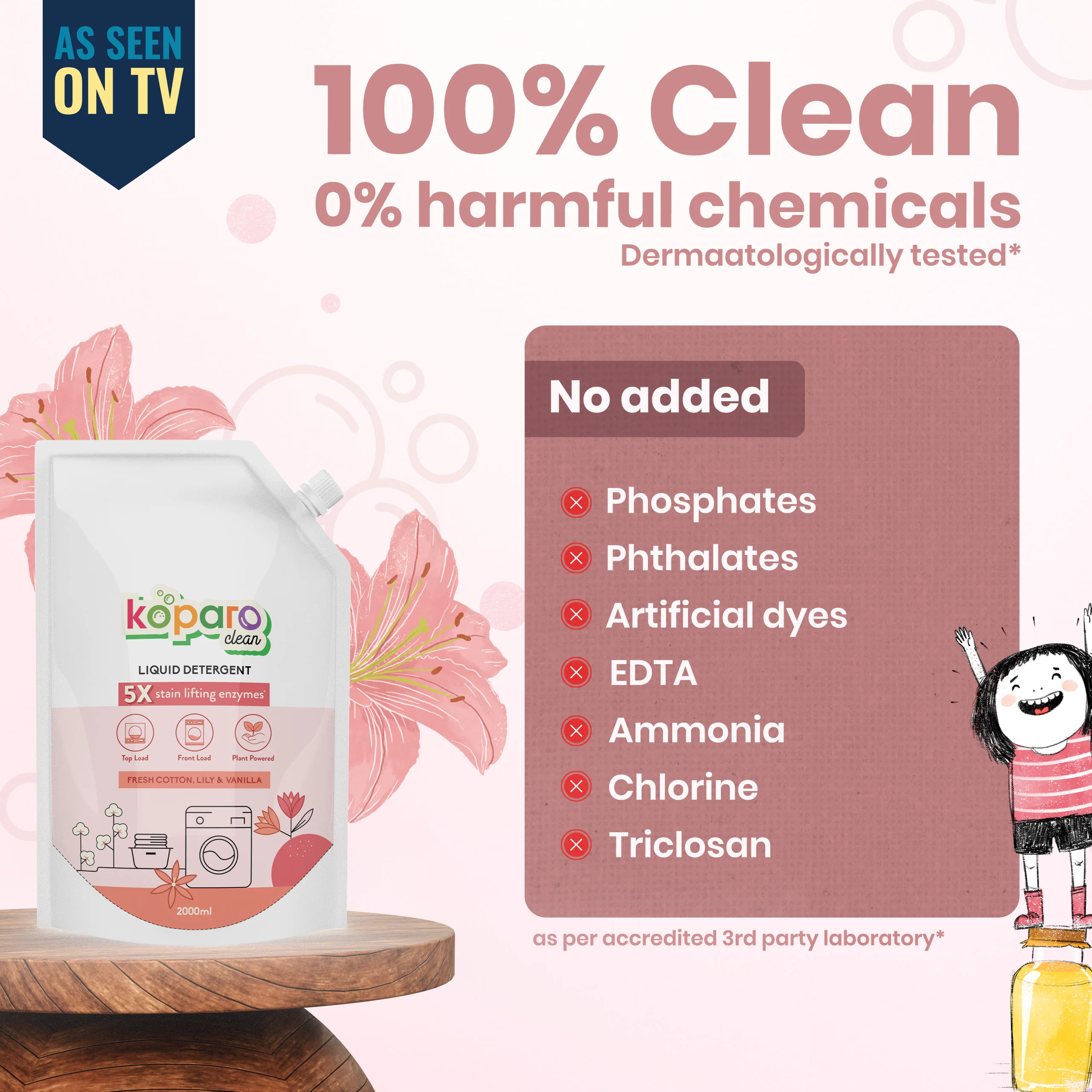 Top Load Liquid Detergent – Fresh Cotton - Image 3