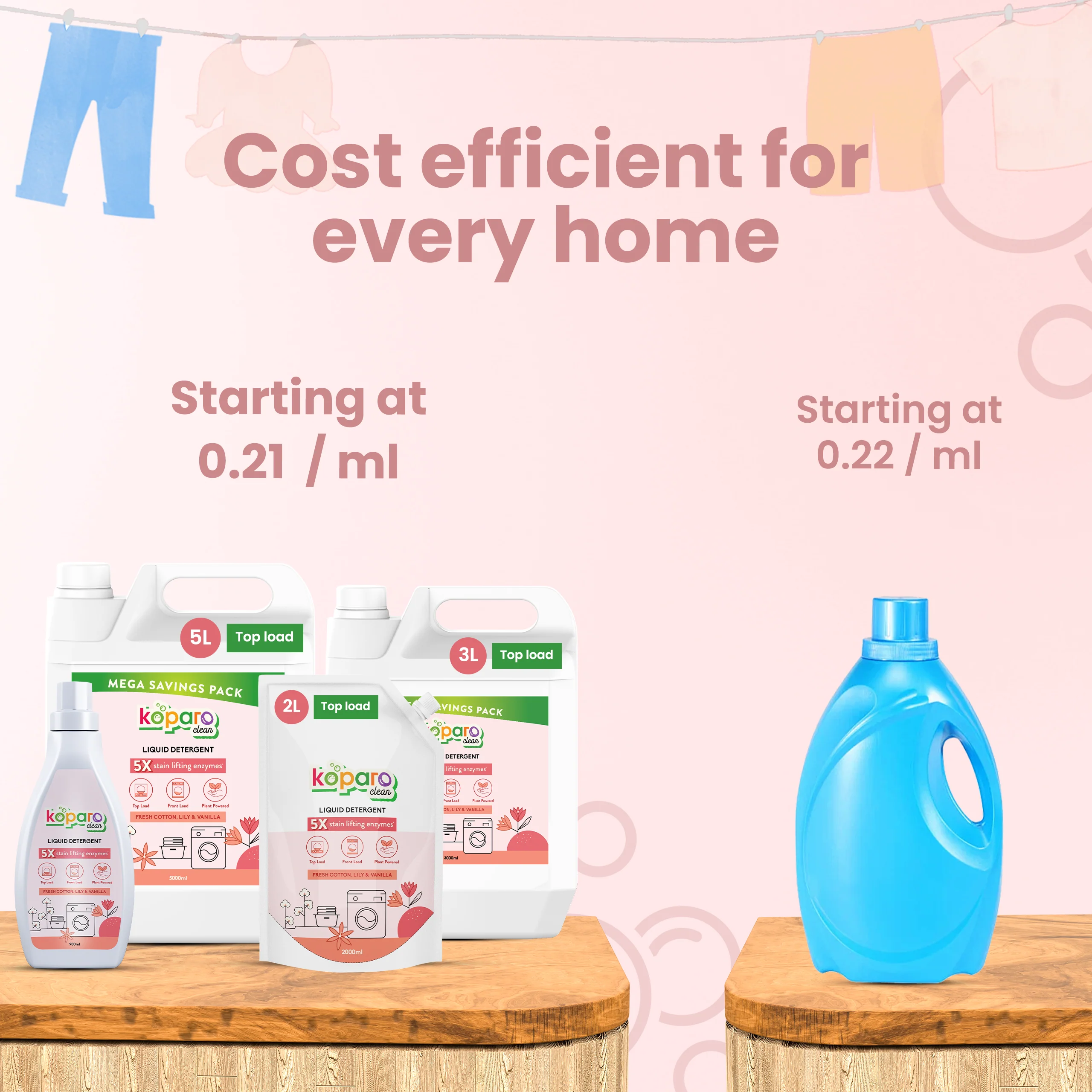 Top Load Liquid Detergent – Fresh Cotton - Image 10