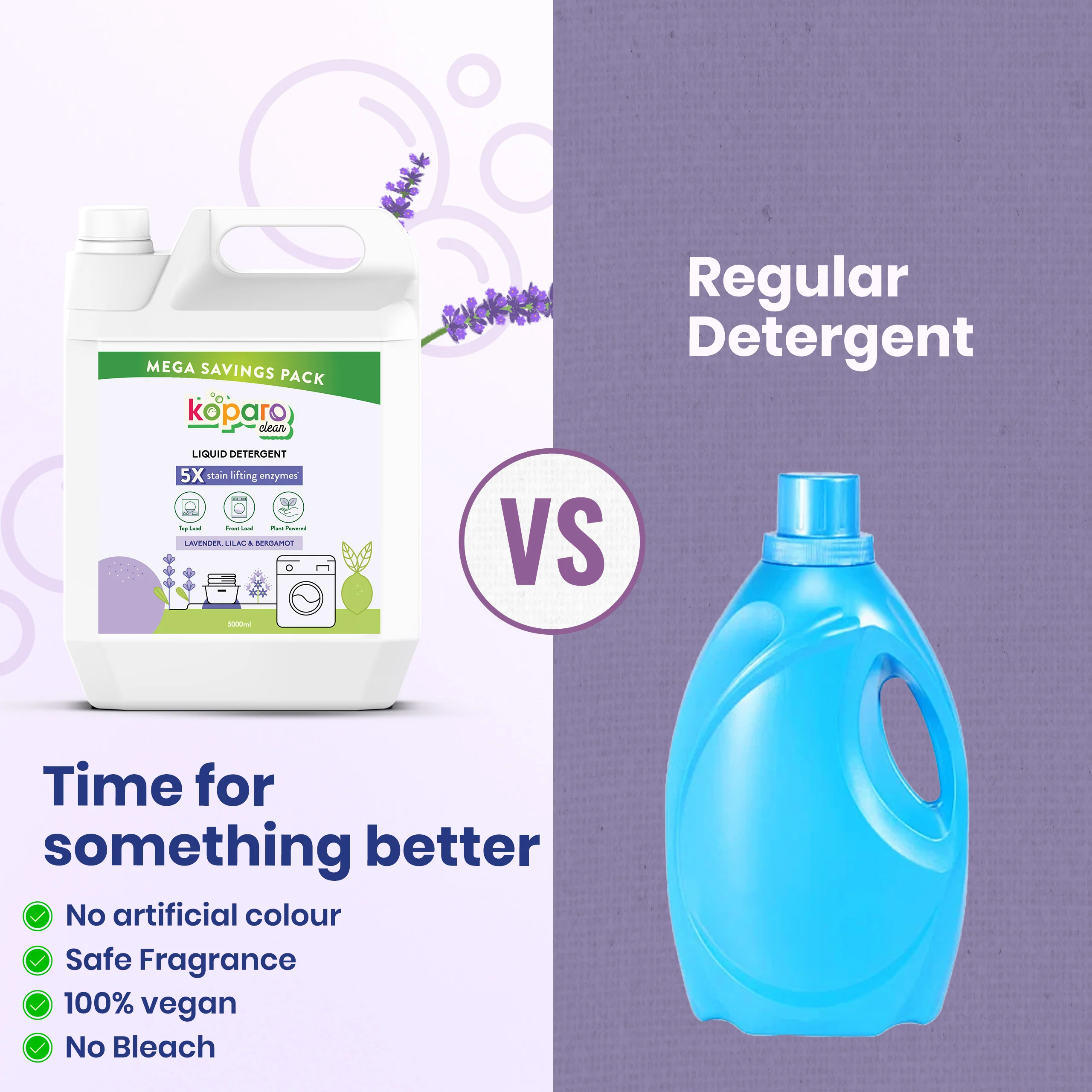 Front Load Liquid Detergent - Lavender - Image 5