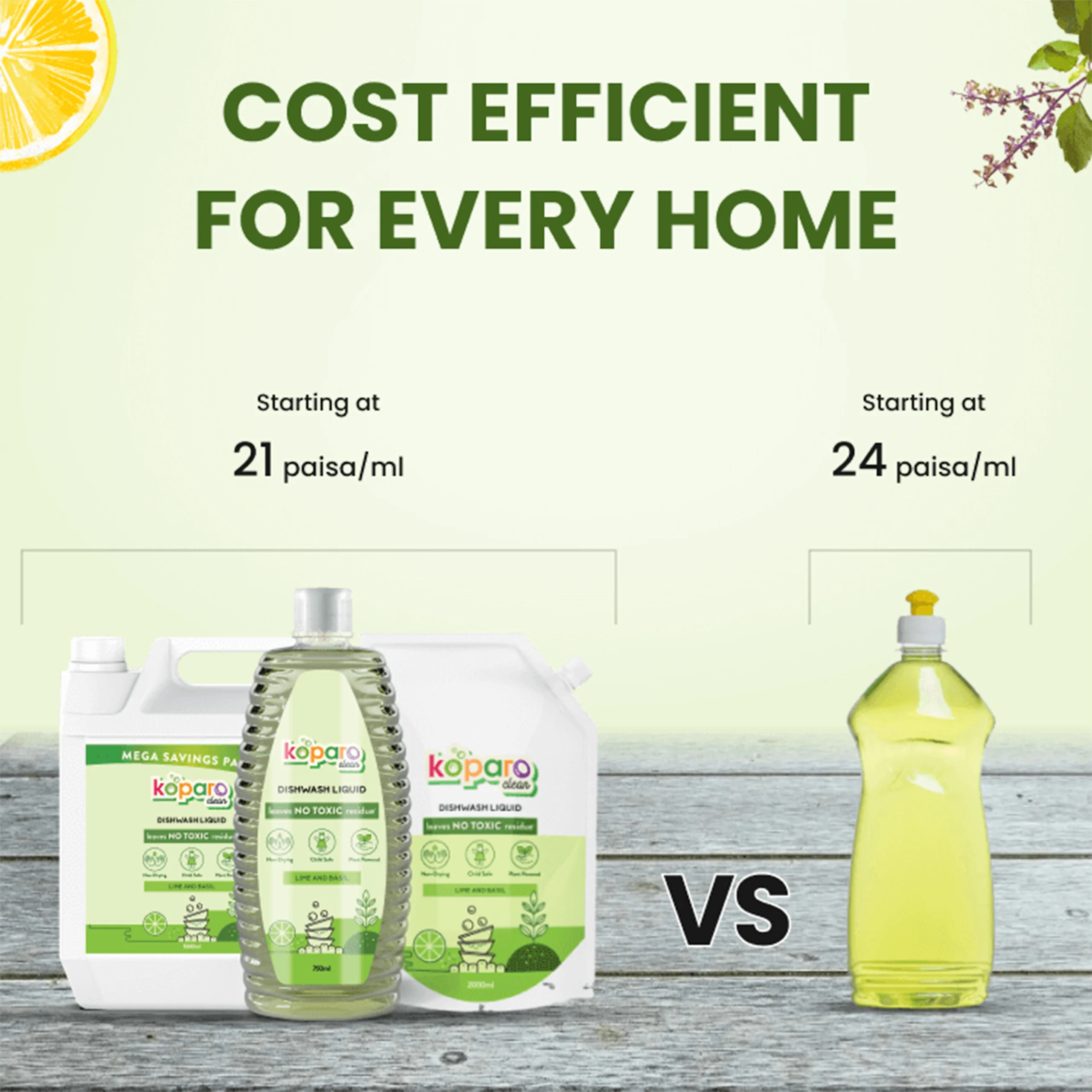 Natural Dishwashing Liquid – Lime - Image 4