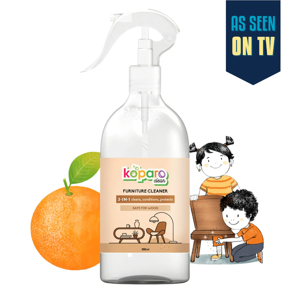 Superhero Cleaning Kit – Degreaser - 400ml, Tap & Shower Cleaner - 300ml, Wood Surface Cleaner - 300ml, Descaler - 4 Sachets - Image 8